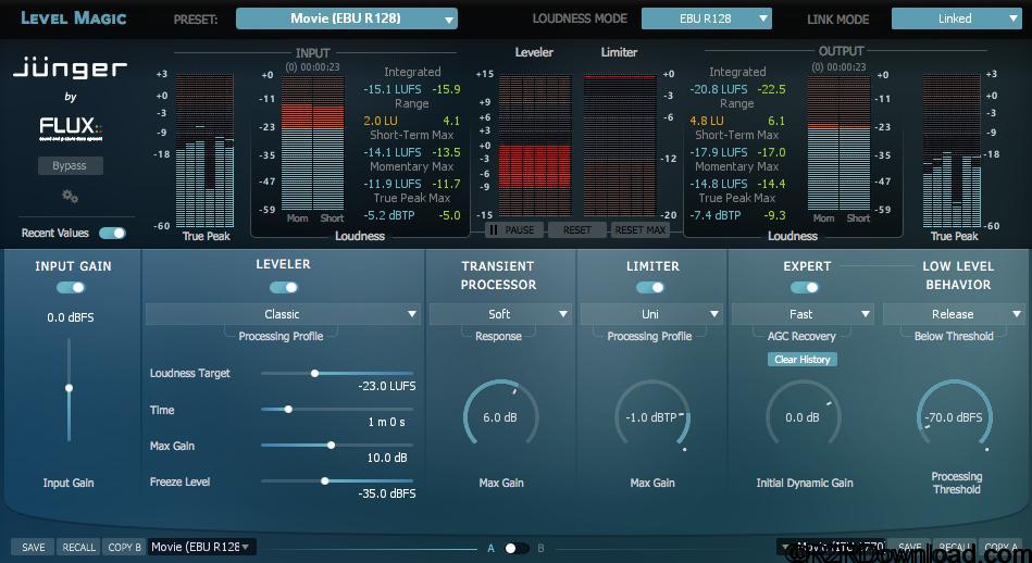 Flux Junger Audio Level Magic v3.5.29 Free Download
