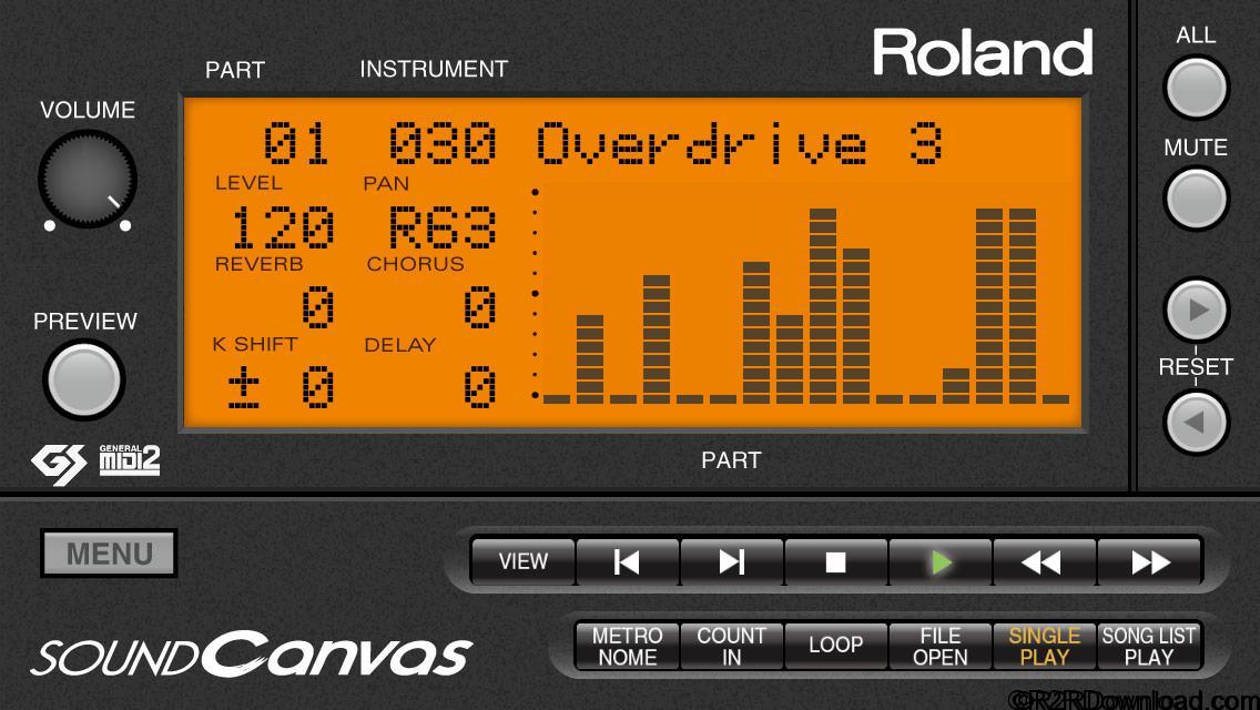 Roland VS SOUND Canvas VA 1.0.7 Free Download