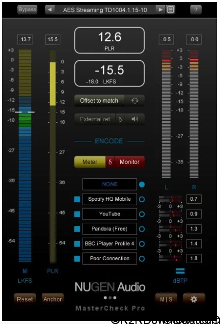 NUGEN Audio MasterCheck Pro Plug-in Free Download (WIN-OSX)