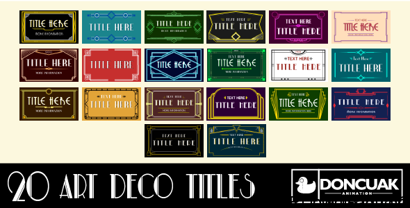 VIDEOHIVE 20 ART DECO TITLES FREE DOWNLOAD