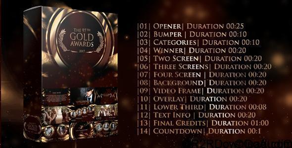 Videohive Gold Awards Free Download