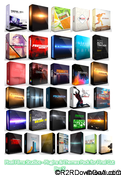 Pixel Films Studios – Plugins & Themes Pack for Final Cut Pro X (Mac OS X)