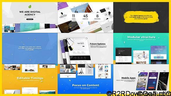 VIDEOHIVE DIGITAL AGENCY / STARTUP / WEBSITE PRESENTATION FREE DOWNLOAD