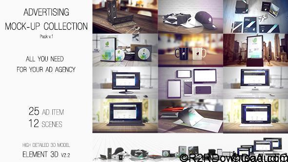 VideoHive Advertising Mock Up Collection Free Download