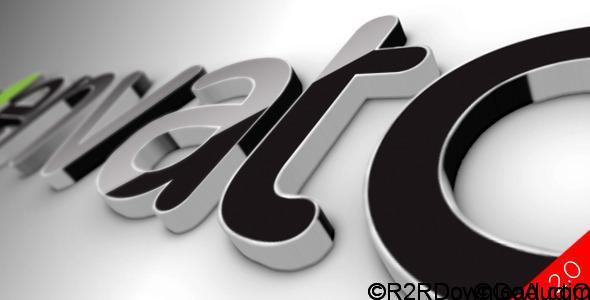 VideoHive Black Classic 3D Logo Free Download