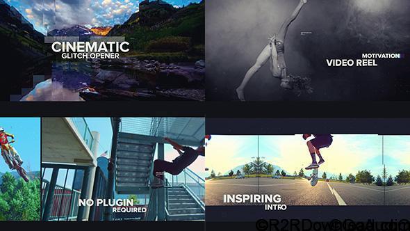 VideoHive Cinematic Glitch Opener Free Download