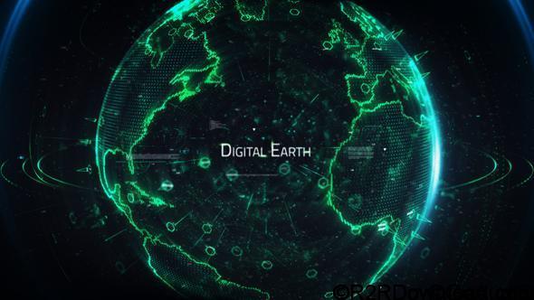 VideoHive Digital Earth Title 20078736 Free Download