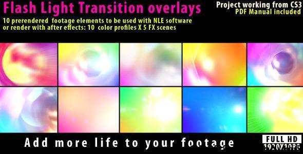 VideoHive Flash Light Transition Overlay Lense Pack Free Download