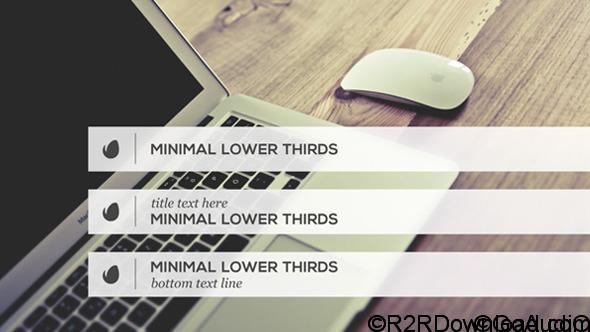 VideoHive Minimalist Lower Thirds Template Free Download