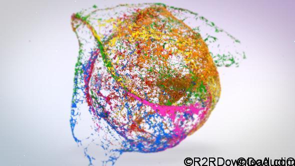 VideoHive Mixing Paints Logo Reveal Free Download