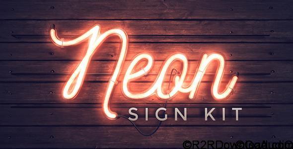 VideoHive Neon Sign Kit Free Download