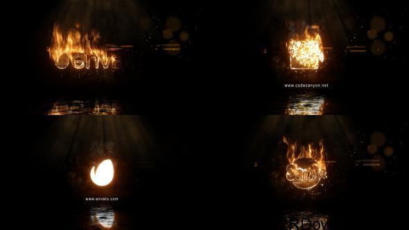 VideoHive Realistic Fire Logo 2 Free Download