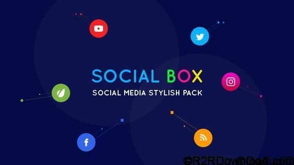 VideoHive SocialBox Social Media Intro and Outro for Social Media Links Promotion 20534548 Free Download