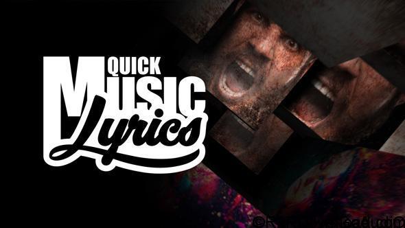 Videohive Quick Music Lyrics Free Download