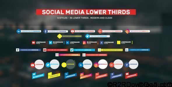 Videohive Social Lower Thirds Free Download