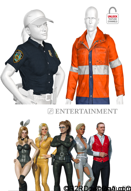 iClone Combo Pack – Professional Outfits: 3D Clothing for 3D Characters