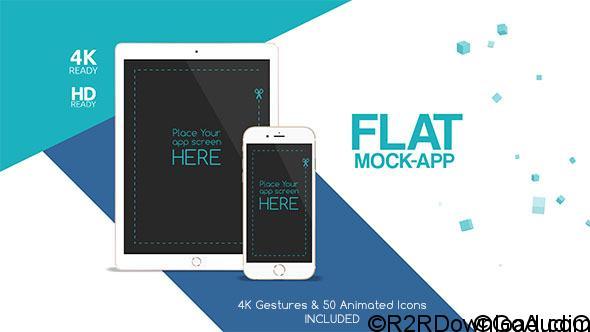 VIDEOHIVE FLAT MOCK APP COMMERCIAL FREE DOWNLOAD