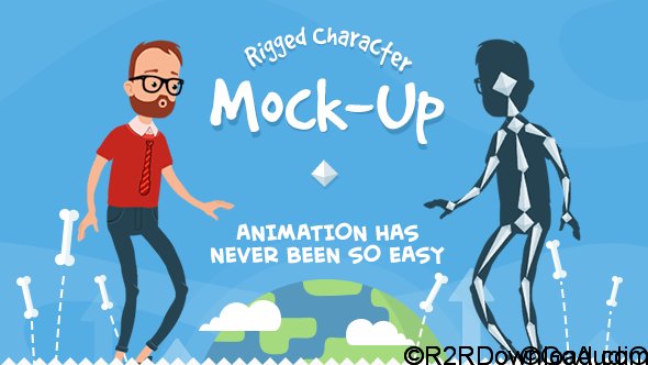 VIDEOHIVE Rigmo – Rigged Character Animation Mockup Free Download