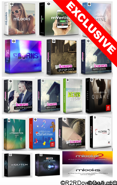 MotionVFX – Templates & Plugins Pack For Final Cut Pro X & Motion 5 (Mac OS X)