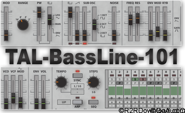 Togu Audio Line TAL-BassLine-101 v1.7.6 Free Download (WIN-OSX)