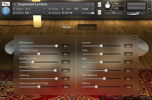 Wavesfactory Suspended Cymbals KONTAKT