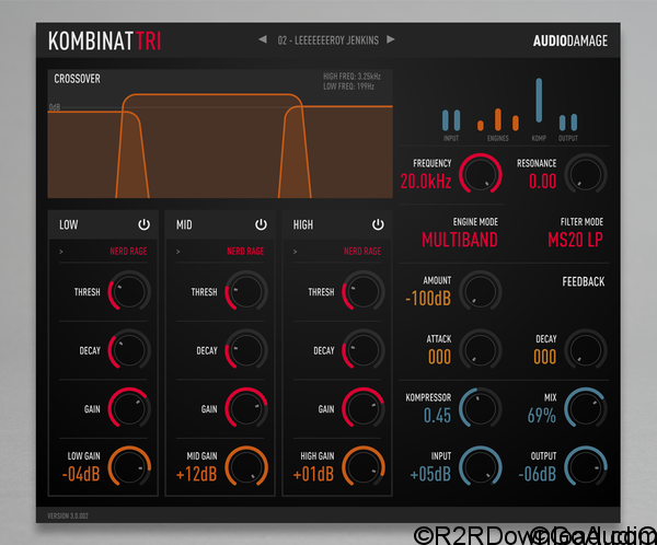 Audio Damage AD037 Kombinat Tri v3.0.3 (WIN-OSX)