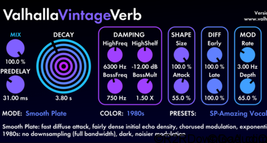 Valhalla DSP Valhalla VintageVerb 1.7.1 (Mac OS X)