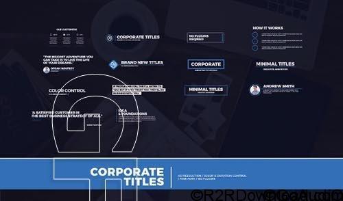 14 Modern Corporate Titles After Effects Free Download