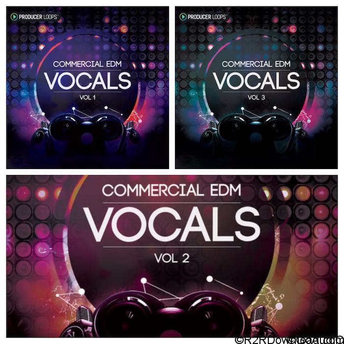 Producer Loops Commercial EDM Vocals Vol 1,2,3