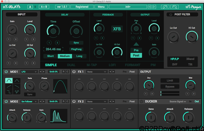 HY-Plugins HY-Delay3 v1.1.2 Free Download (WIN-OSX)