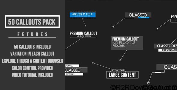 VIDEOHIVE CALLOUT PACK Free Download