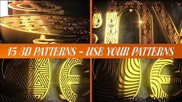 VIDEOHIVE GLARING PATTERN MAKER LOGO REVEAL Free Download