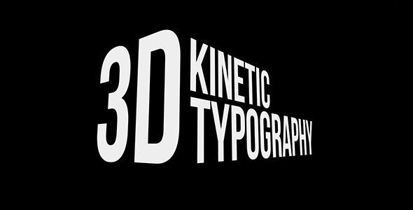 Videohive 3D Kinetic Typography Titles Free Download