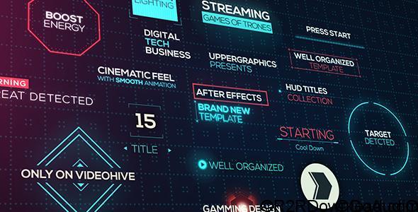 Videohive Cinematic HUD Titles 20928546 Free Download