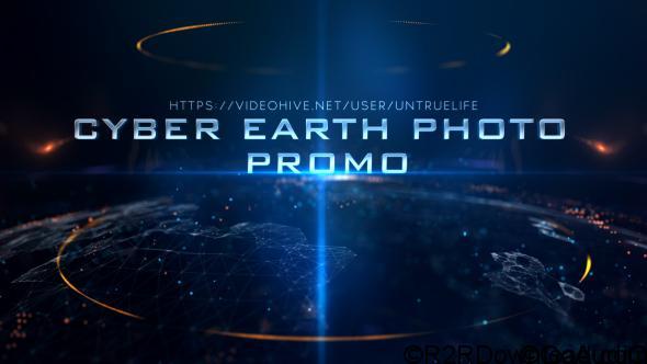 Videohive Cyber Earth Photo Promo 19532922 Free Download