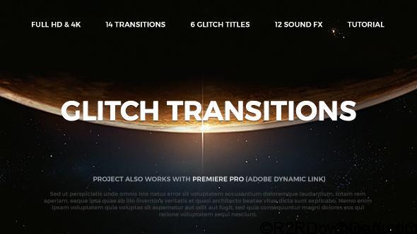 Videohive Glitch Transitions 20479670 Free Download