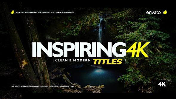 Videohive Inspiring Titles 2.0 20553195 Free Download