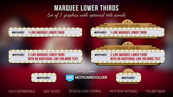 Videohive Marquee Lower Thirds Free Download