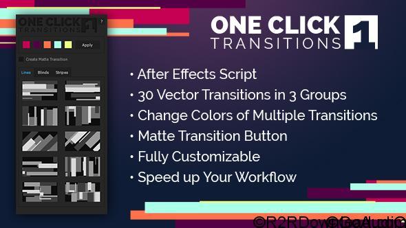 Videohive One Click Transitions Vol.1 Free Download