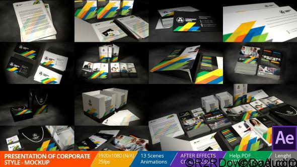 Videohive Presentation of Corporate Style Mockup 19553013 Free Download