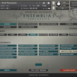 Cinematique Instruments Ensemblia 2 Percussive KONTAKT