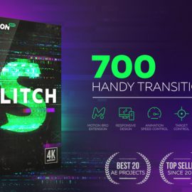 Videohive Glitch Transitions 21059280 Free Download