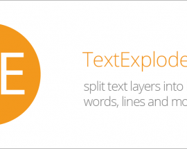 TextExploder V2 for After Effects Free Download