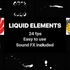 Videohive Liquid Elements And Transitions 22356287 Free Download