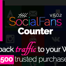 CodeCanyon – SocialFans v5.0.2 – WP Responsive Social Counter Plugin – 6217746 Free Download