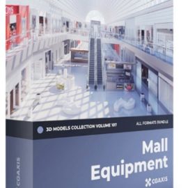 CGAxis Mall Equipment 3D Models Collection – Volume 107 Free Download