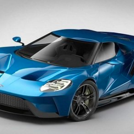 Ford GT 2017 3D Model Free Download