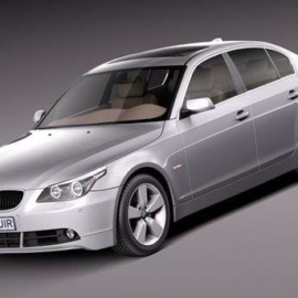 BMW 5-Series E60 sedan 2004-2010 3D Model Free Download