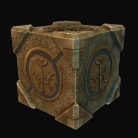 Magic Box low-poly 3D model Free Download