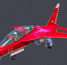 YAK-130 Training Plane 3D Model Free Download